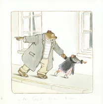 Illustration couleur, Ernest et Célestine, Le Patchwork, Gabrielle Vincent