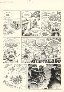 Planche noir et blanc, Mac Coy, Le Désert des fous (T.14), Antonio Hernandez Palacios