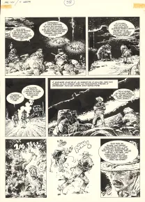 Black and white original page, Mac Coy, Wanted Mac Coy (T.5), Antonio Hernandez Palacios