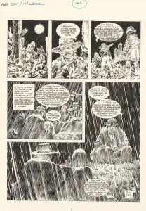 Planche noir et blanc, Mac Coy, Mescaleros Station (T.15), Antonio Hernandez Palacios