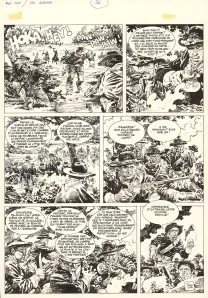Black and white original page, Mac Coy, Little Big Horn (T.8), Antonio Hernandez Palacios