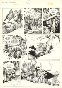 Black and white original page, Mac Coy, Les Collines de la peur (T.13), Antonio Hernandez Palacios