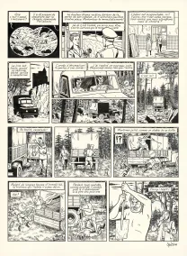 Planche noir et blanc, Blake et Mortimer, Huit heures à Berlin (T.29), Antoine Aubin