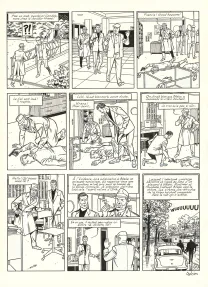 Planche noir et blanc, Blake et Mortimer, Huit heures à Berlin (T.29), Antoine Aubin