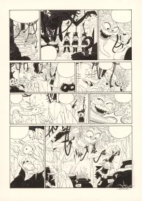 Black and white original page, Donjon Monsters, Un héritage trompeur (T.17), Bertrand Gatignol