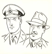 Illustration noir et blanc, Blake et Mortimer, Huit heures à Berlin (T.29), Antoine Aubin