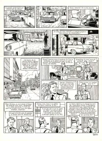 Black and white original page, Blake et Mortimer, Huit heures à Berlin (T.29), Antoine Aubin