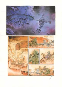 Colored original page, Space Relic Hunters,  Grun