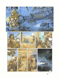 Colored original page, Space Relic Hunters,  Grun