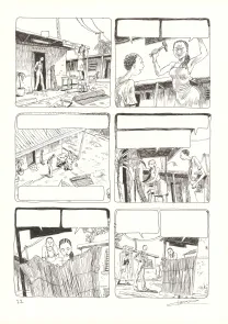 Planche noir et blanc, Aya de Yopougon, Volume 4 (T.4), Clément Oubrerie