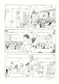 Planche noir et blanc, Aya de Yopougon, Volume 4 (T.4), Clément Oubrerie