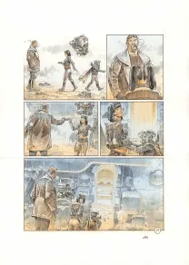 Colored original page, Space Relic Hunters,  Grun