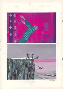 Colored original page, Le Poids des héros, David Sala
