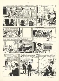 Planche noir et blanc, Blake et Mortimer, L'Étrange Rendez-vous (T.15), Ted Benoit