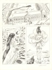 Black and white original page, Voltaire amoureux, Voltaire très amoureux (T.2), Clément Oubrerie