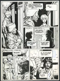 Black and white original page, Le Transperceneige - Snowpiercer, Le Transperceneige - Snowpiercer (T.1), Jean-Marc Rochette