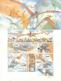 Colored original page, Le Château des étoiles, L'Exposition interplanétaire de 1875 (T.6), Alex Alice