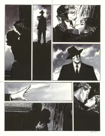 Planche noir et blanc, Les Enfants du ciel, Bernard Vrancken