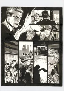 Planche noir et blanc, Les Enfants du ciel, Bernard Vrancken