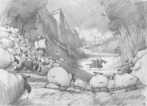 Sketch, Orlando Furioso, Frédéric Pillot