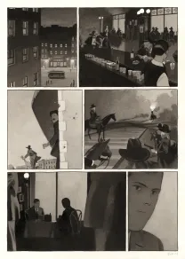 Black and white original page, Mauvaise Réputation, La Véritable histoire d'Emmett Dalton 2/2 (T.2), Emmanuel Bazin