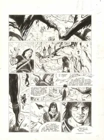 Planche noir et blanc, Thorgal Saga, Wendigo (T.2), Corentin Rouge