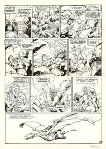 Black and white original page, Trolls de Troy, Histoires trolles (T.1), Jean-Louis Mourier