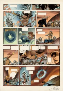 Mise en couleurs, Lanfeust des Étoiles, Les Sables d'Abraxar (T.3), Claude Guth