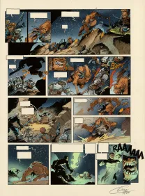 Color layout, Lanfeust des Étoiles, Les Buveurs de mondes (T.4), Claude Guth
