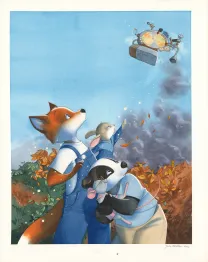 Cover, Les Géniales inventions de Léonard le renard, Méli-mélo de saison (T.1), Julie Mellan
