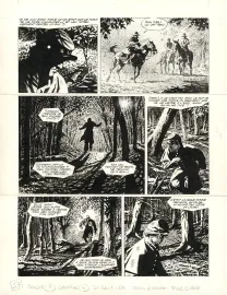 Planche noir et blanc, Le Combat d'Henry Fleming, Steve Cuzor