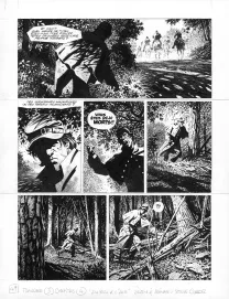 Planche noir et blanc, Le Combat d'Henry Fleming, Steve Cuzor