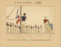 Illustration couleur, Du temps que j'étais "Boiscout", Pierre Joubert