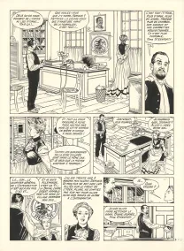 Black and white original page, Les Maîtres de l'orge, Adrien, 1917 (T.3), Francis Vallès