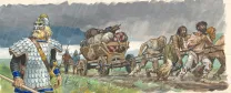 Colored illustration, La Vie privée des Hommes, Au Temps des Vikings (T.15), Pierre Joubert