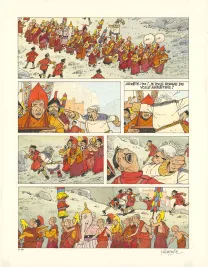 Planche couleur, Les Chevaux du vent, Seconde partie, Jean-Claude Fournier