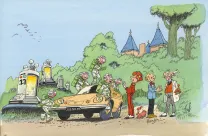 Illustration couleur, Spirou et Fantasio, Jean-Claude Fournier