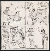 Black and white original page, Philippe Vuillemin
