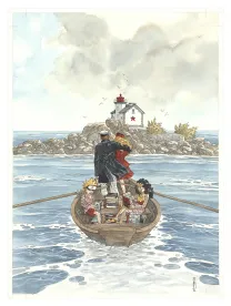 Colored illustration,  Maël