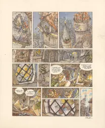 Colored original page, Légendes des Contrées oubliées, La Saison des cendres (T.1), Thierry Ségur
