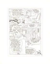 Planche noir et blanc, Les Scorpions du Désert,  Wazem