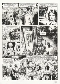 Black and white original page, Louisiana, La Couleur du Sang (T.2), Gontran Toussaint