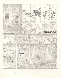 Planche noir et blanc, Le Vent dans les Sables , L'Invitation au voyage (T.1), Michel Plessix