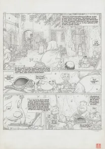 Planche noir et blanc, Le Vent dans les Sables , La Tentation du Désert (T.3), Michel Plessix