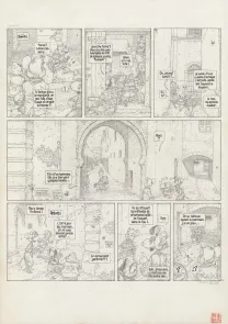 Planche noir et blanc, Le Vent dans les Sables , La Tentation du Désert (T.3), Michel Plessix