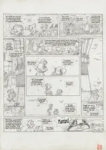 Planche noir et blanc, Le Vent dans les Sables , Du Souk dans la Casbah (T.5), Michel Plessix