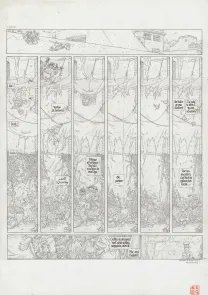 Planche noir et blanc, Le Vent dans les Sables , Du Souk dans la Casbah (T.5), Michel Plessix