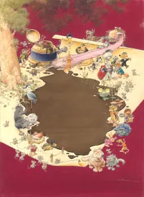 Couverture, La Fontaine aux fables, Michel Plessix