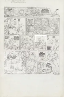 Planche noir et blanc, Le Vent dans les Saules , Foutoir au manoir (T.4), Michel Plessix