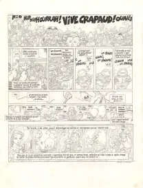 Planche noir et blanc, Le Vent dans les Saules , Foutoir au manoir (T.4), Michel Plessix